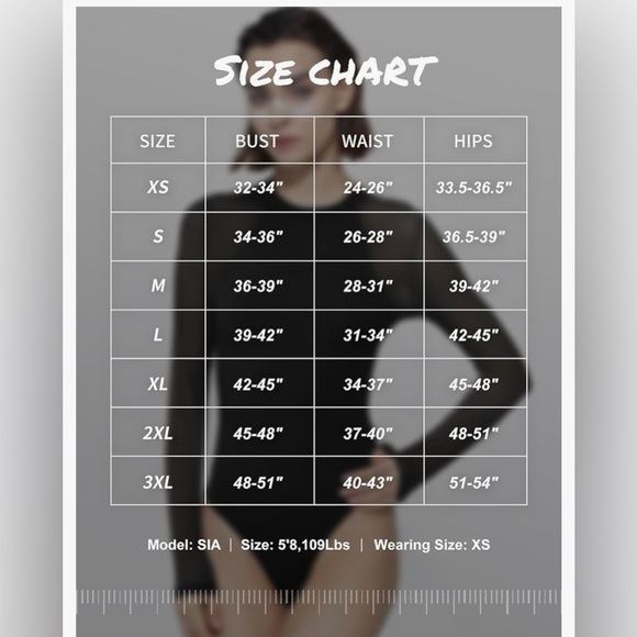 ❌SOLD Mesh Long Sleeve Bodysuit - Picture 9 of 9